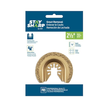 Stay Sharp 2.5 in. Grout Removal Professional oscillating Accessory - Recyclable 2070102